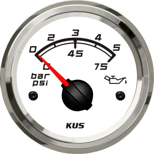 Wskaźnik ciśnienia oleju Kus SeaQ WS 0-5 BAR 52 mm
