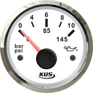 Wskaźnik ciśnienia oleju Kus SeaV WS 0-10 BAR 52 mm