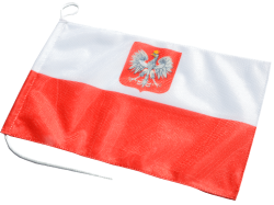 Bandera Polska 15x24 cm
