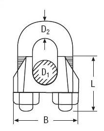Zacisk nierdzewny na linę 3 mm - 2