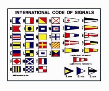 Naklejka kody flagowy mały