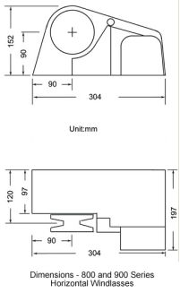 Wciągarka kotwicy 800F - 2