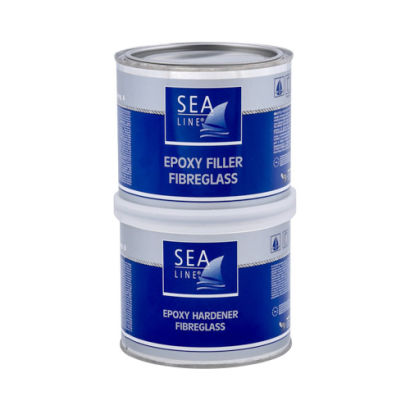 Szpachlówka epoksydowa z włóknem Sea-Line 750g
