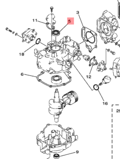 Uszczelniacz Yamaha 93102-25090 - 2