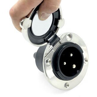 Gniazdo portowe ELECTRA 230V/16A nierdzewne - 2