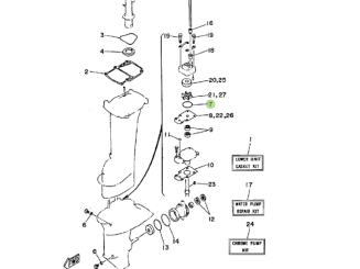 Oring uszczelniający pompę wody Yamaha 93210-44704 - 2