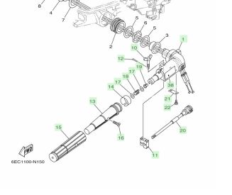 Rumpel silnika Yamaha F4B, F5A, F6C - 4