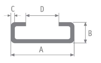 Szyna C-28 1000mm  - 2