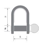 Szekla nierdzewna blaszana  ⌀  6 duża, szeroka  - 2