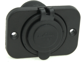 Gniazdo USB podwójne prostokątne 60x43 mm - 3