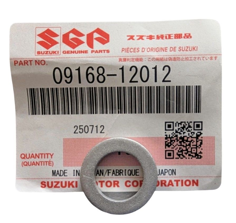 Uszczelka spustu oleju Suzuki 09168-12012