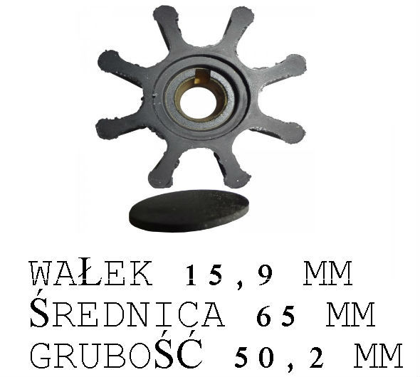Wirnik zamiennik pompy wody Jabsco 4598-0001