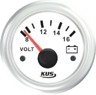Wskaźnik napięcia – woltomierz KUS SeaV WW 8-16 52 mm