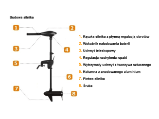 Silnik elektryczny HasWing Osapian 55 12V MAX - 2