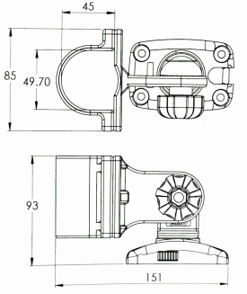 Uchwyt wieszaka wędki EA - 3