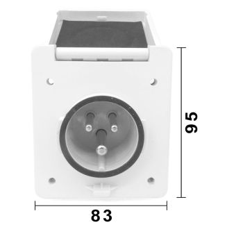 Gniazdo portowe ELECTRA 230V/16A - 2