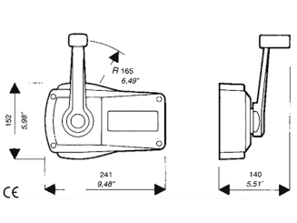 Manetka silnika uniwersalna Ultraflex B90 - 2