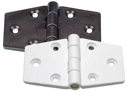 Zawias plastikowy 63x40 biały