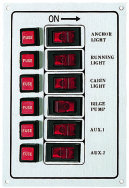 Rozdzielnia elektryczna 12V - 6 przełączników