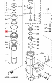 Oring Yamaha 67F-43862-00 - 2