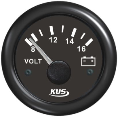 Wskaźnik napięcia – woltomierz KUS SeaV BB 8-16 52 mm