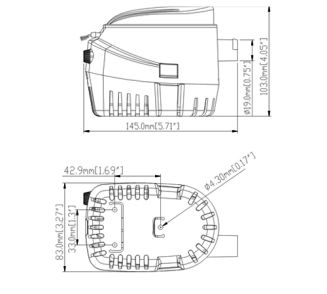 Pompa zęzowa automatyczna Seaflo 35l/min - 3