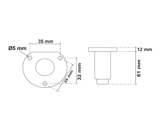 Lampa naw. 60cm Easy biała (biała) LED - 2