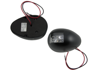 Lampy nawigacyjne LED burtowe czarne - zestaw - 2