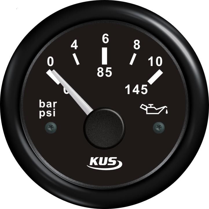 Wskaźnik ciśnienia oleju Kus SeaV BB 0-10 BAR 52 mm