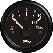 Wskaźnik ciśnienia oleju Kus SeaV BB 0-10 BAR 52 mm