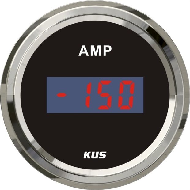 Wskaźnik natężenia- amperomierz +/- 150A  Kus SeaQ BS 52 mm