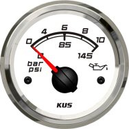 Wskaźnik ciśnienia oleju Kus SeaQ WS 0-10 BAR 52 mm