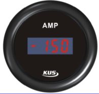Wskaźnik natężenia-amperomierz +/- 150 A Kus SeaV BB 52 mm