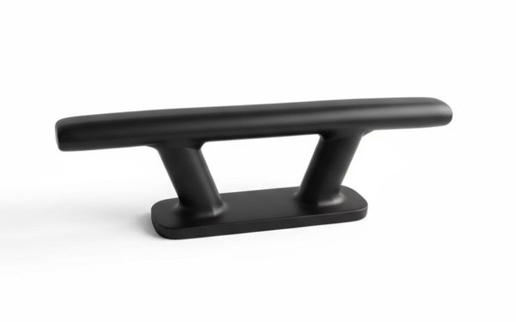 Knaga Skandik nierdzewna 150 mm czarna