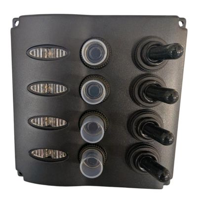 Rozdzielnia 4 Czarna aut. 15Ax3, 5Ax1 - LED